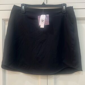 Christopher & Banks Relaxed Restyled Active Skort. Womens Petite Medium. Black
